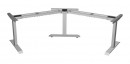 STRONG base with electrically adjustable height for corner solution RAL9006 matt