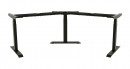 STRONG base with electrically adjustable height for corner solution, Black