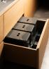 StrongBins sorter 1x16 + 2x8 l for cabinet with drawer, width 600 mm, anthracite