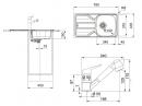 FRANKE Set N97 FLN 611-78/44 + FC 9547.031