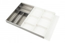 K-StrongMax 89/500mm white + StrongMax 80 cutlery tray + anti-slip mat white