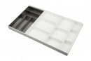 K-StrongMax 89/500mm white + StrongMax 90 cutlery tray + anti-slip mat white