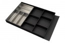 K-StrongMax 89/500mm black + StrongMax 80 cutlery tray + anti-slip mat black