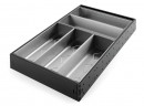 K-StrongMax 89/500mm black + StrongMax 90 cutlery tray + anti-slip mat black