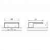 HETTICH knob VENUSIA L60/32 black