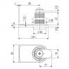 StrongLocks glass door lock for removable inserts, 1 wing, right