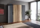 K-HETTICH WingLine L,heavy door,with bottom guide,2400mm,6 hinges S,L+R,grey