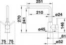 BLANCO Set 10-B 25 520511+519414 ZIA 5 S anthracite + MILA chrome