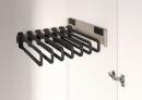 KES Conero side drawer for trousers, 475, 7 hangers, Champagne gold