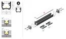 StrongLumio ALU profile for LED Floor alu anodized 4050mm