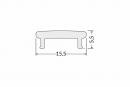 StrongLumio cover bar K for the Floor profile clickable milky 4100mm