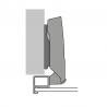 HETTICH 9091224 Sensys 8631i overlay 95° narrow alu frame SiSy obsidian