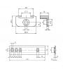 STRONG fittings for double-opening refrigerators, white