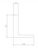 SISCO 823 lower aluminum rail 1500mm