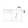 BLANCO 527762 Sink ETAGON 700-U black without drain set Silgranit