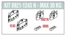 SISCO 0921-1243 fittings set 30kg with bearing