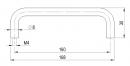 TULIP handle Ida 160 brushed nickel + screws