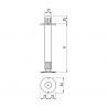 Adjustable leg for bed 160 mm