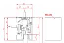 TERNO Solo Vetro cover profile of the upper line 2730/AS 6m