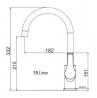 StrongSinks S3 Sink Tap Rhona, arched, chrome