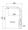 StrongSinks S3 Sink Tap Ipoly, L-shaped, matte black