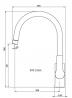 StrongSinks S3 Loira arched sink faucet, matte black