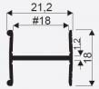 SEVROLL 06794 connecting rail H18 3m gold/brass