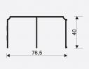 SEVROLL 06808 Gemini overhead line 4.05m gold/brass