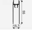 SEVROLL 06810 Gemini 10 bottom cover strip 1.7m 10mm gold/brass