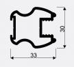 SEVROLL 06822 Gemini grab rail 2.7m gold/brass