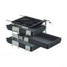 HETTICH 41063 container set with full extensions, SiSy, 392/730 mm, black