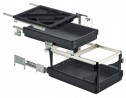 HETTICH 46735 container set with partial and FULL EXT.s,SiSy,392x530mm,black