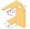 SISCO 277-827 fittings set for folding doors - 2 leaves