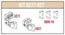 SISCO 277-827 fittings set for folding doors - 2 leaves