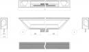 MARELLA DESIGN Integrated profile Florida 380 center black matt
