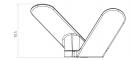 MARELLA DESIGN Hook Jonathan titanium