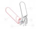 MARELLA DESIGN Hook Jonathan titanium