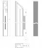 MARELLA DESIGN Integrated profile Florida 1088 right black matt