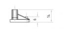 MARELLA DESIGN Florida profile end cap closed R+L black matt