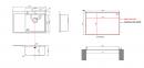 StrongSinks S3 Sink Nida 787, 787 x 520 mm stainl. steel, hand drain on the left