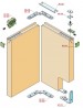 SISCO fittings set for interior doors thickness 30mm 123P