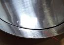 STRONG Cable bushing steel 80mm brushed steel