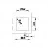 BLANCO 516035 Sink Subline 375-U ceramic PuraPlus bright white