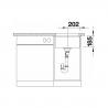 BLANCO 516035 Sink Subline 375-U ceramic PuraPlus bright white