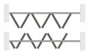 K-TERNO Versatile,skládací,6 křídel,bezfalc+magnety,25-30kg,2400mm,spodní,černá