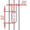 TERNO Versatile set, first double leaf, 80kg, magnets, 2400mm, black