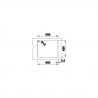 BLANCO 525941 Sink Naya 6 black without eccentric Silgranit PuraDur