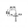 BLANCO 526942 Tap FONTAS II gray volcano Silgranit-look