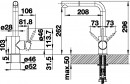BLANCO 521466 pressure-free Mila-s chrome pull-out shower mixer