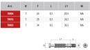 Cam screw-in dowel for excenter TM03 (M6, 34mm)